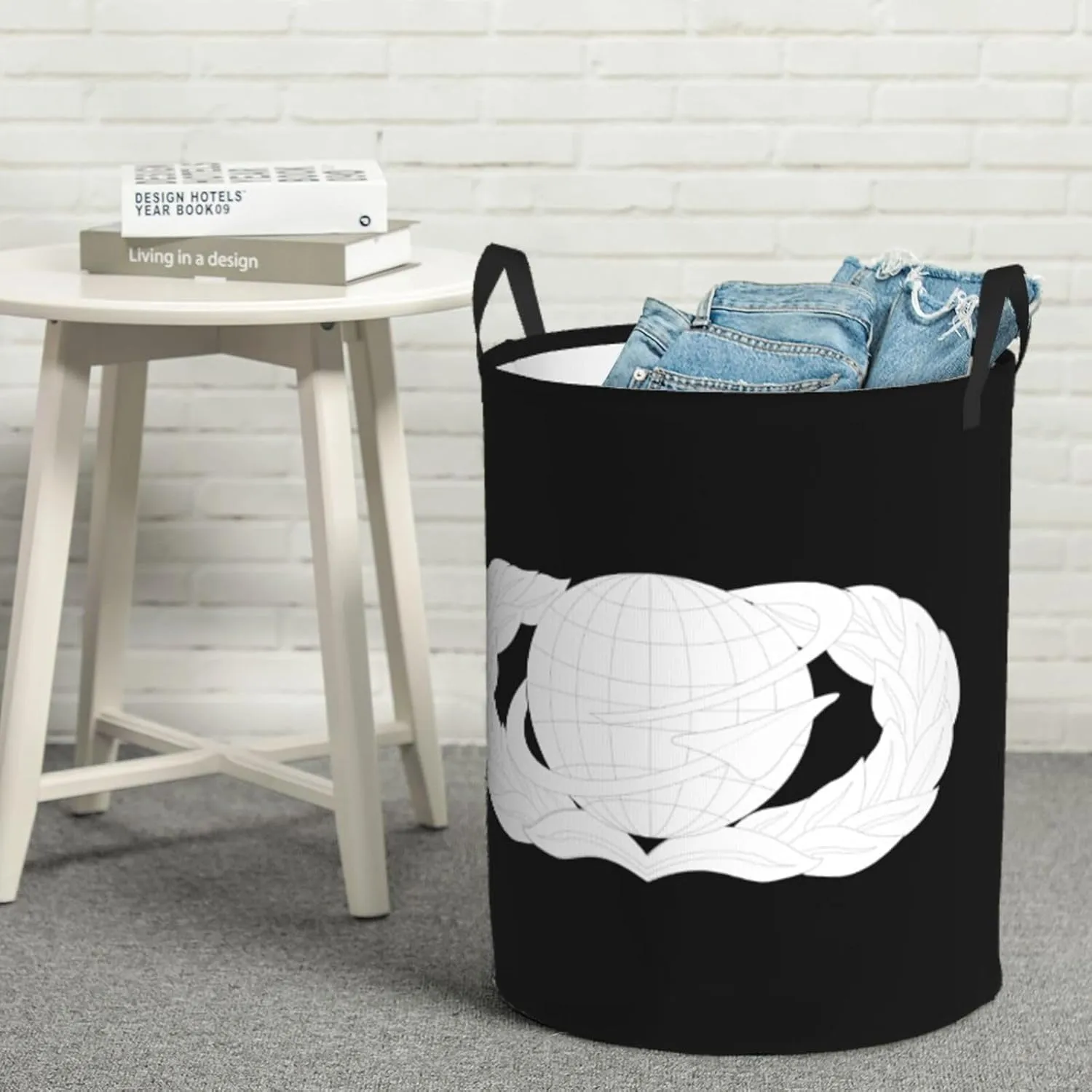 United States Air Force Manpower & Personnel Badge Laundry Basket Waterproof Collapsible Laundry Hamper with Easy Carry Handles Storage Box Clothes Hamper