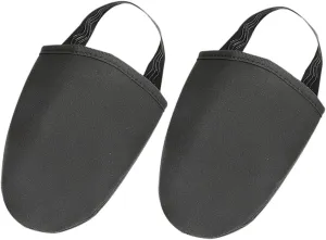 VALICLUD 2pcs Winter Cycling Shoe Covers Windproof Thermal Overshoes with Antislip Design Breathable Half Shoe Sleeves for Cold Weather Biking and Bicycle Riding Black