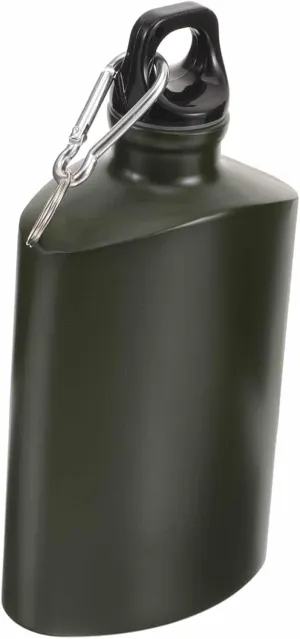 VANZACK Flat Water Bottle Canteen Aluminum Flask Portable Camping Bottle Outdoor Accessory