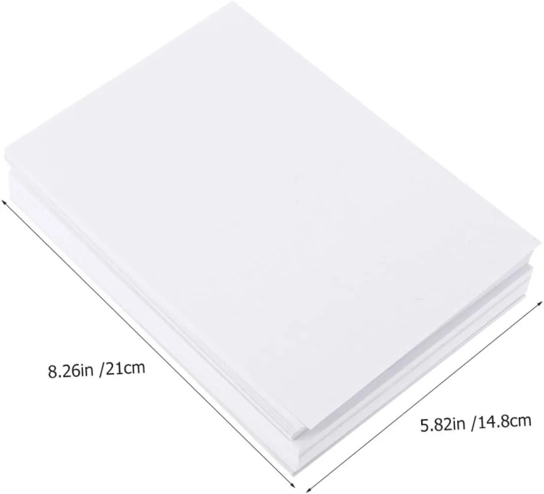 Veemoon 100pcs Watercolor Drawing Paper for Paint Sketchbook Thick Paper Sketch Book Drawing Sketching Paper Students Painting Papers Artists Painting Papers