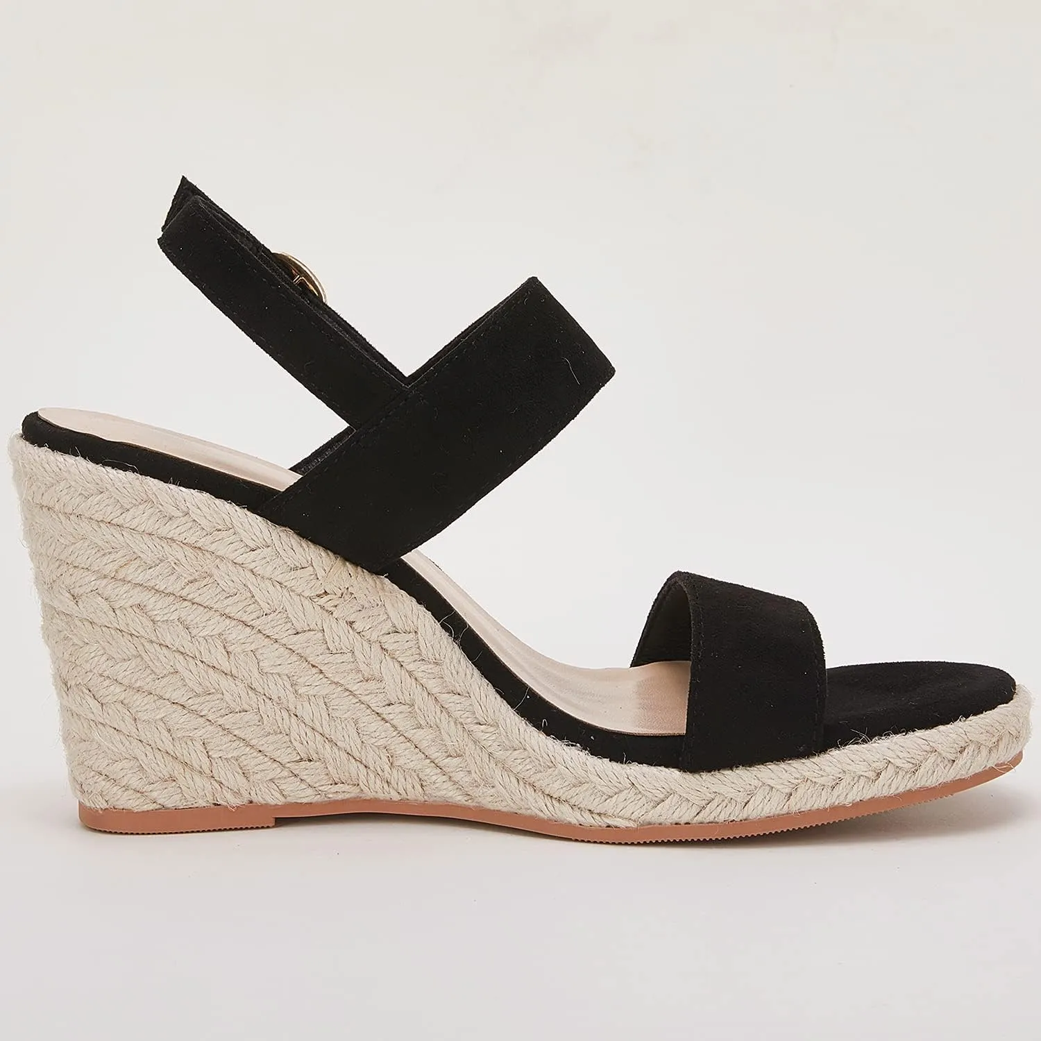 VETASTE Womens Espadrille Wedge Sandals Heels Open Toe Platform High Heeled Ankle Strap Buckle Dress Wedges Shoes