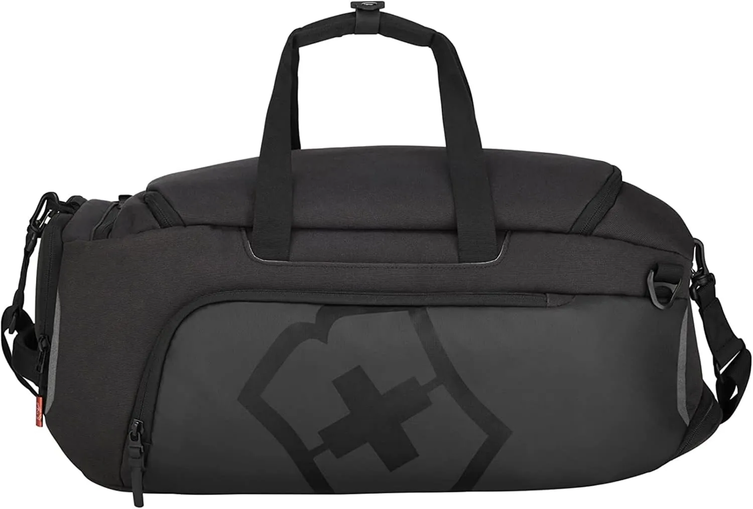 Victorinox Touring 2.0 Travel 2-in-1 Duffel - Modern, Durable Duffel Bag & Backpack for the Gym, Pool, or Trail - Features Shoe Compartment - 38 Liters, Black