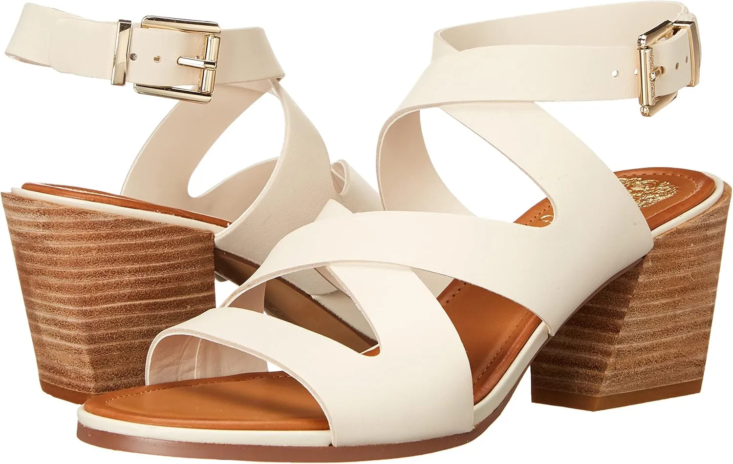 Vince Camuto Women's Footwear Deverey Stacked Heel Sandal Heeled