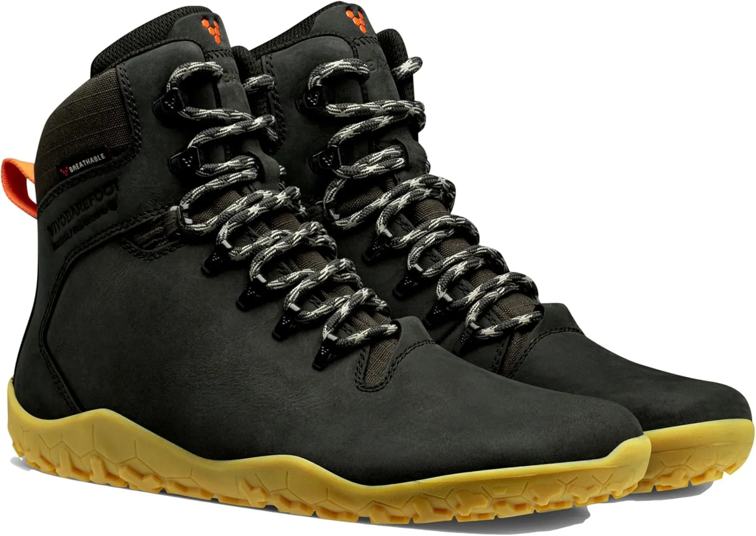 Vivobarefoot Magna Forest ESG, Womens Leather and Wool Hiking Trainers with Barefoot Sole