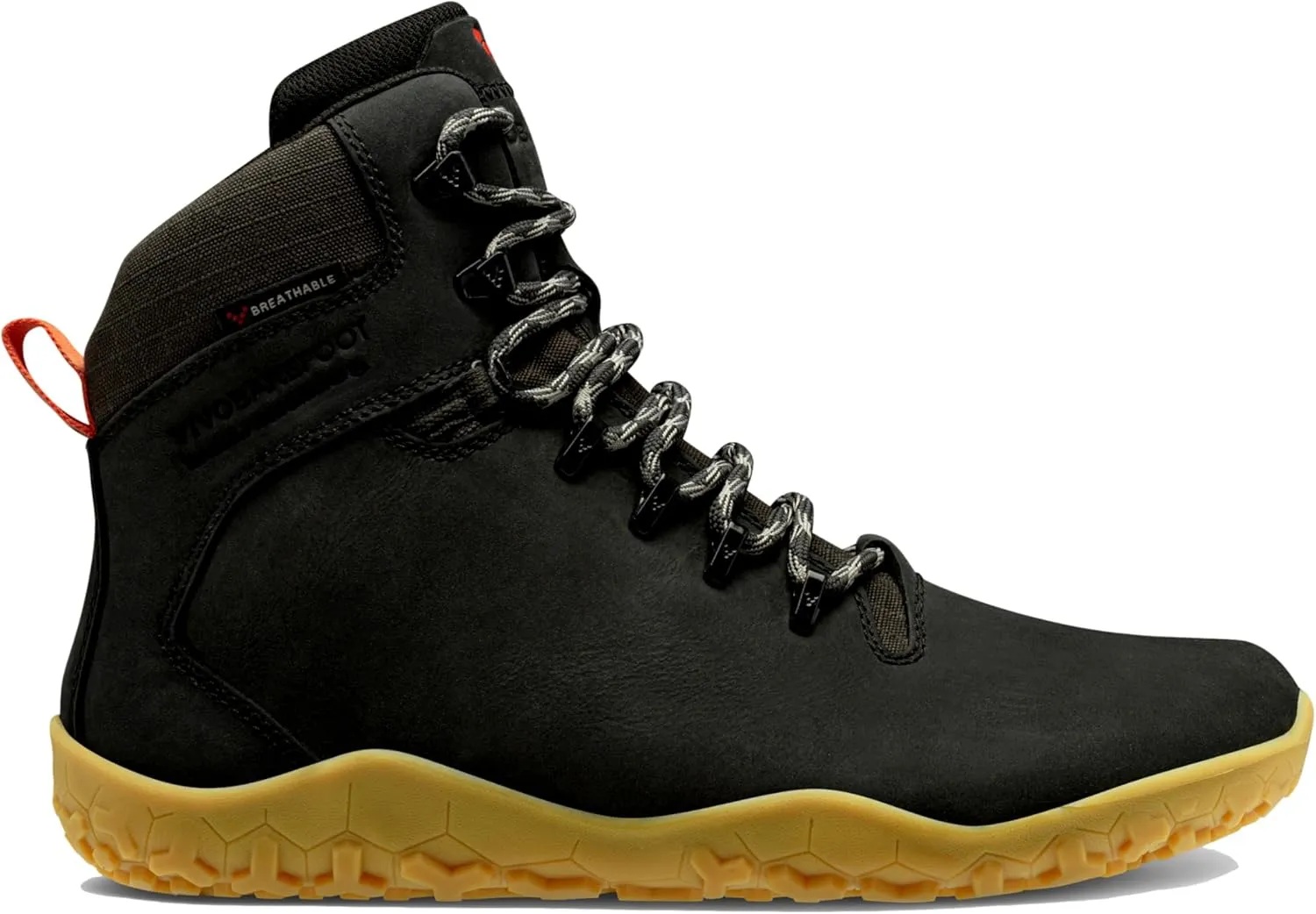 Vivobarefoot Magna Forest ESG, Womens Leather and Wool Hiking Trainers with Barefoot Sole
