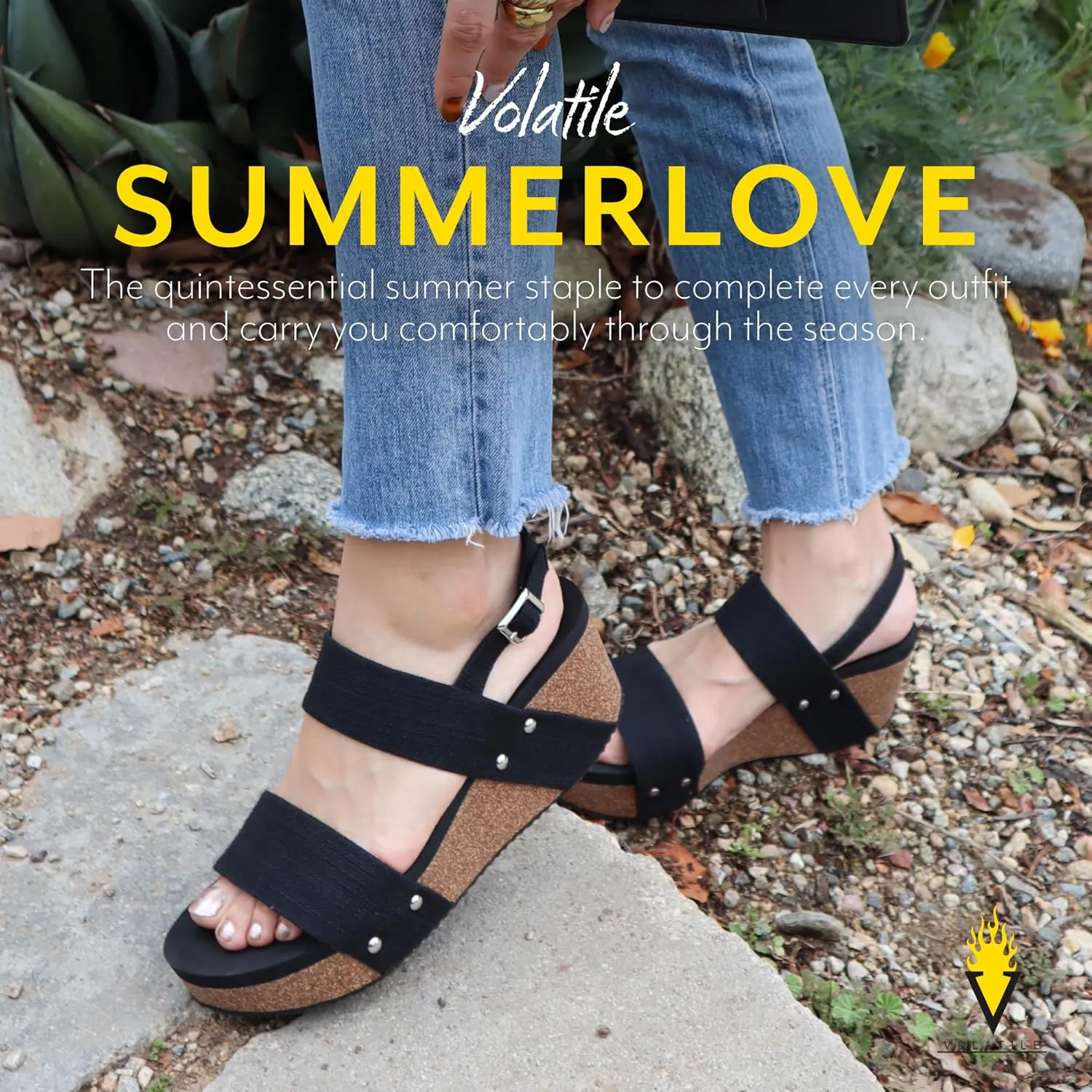 VOLATILE Women's Summerlove Wedge Sandal