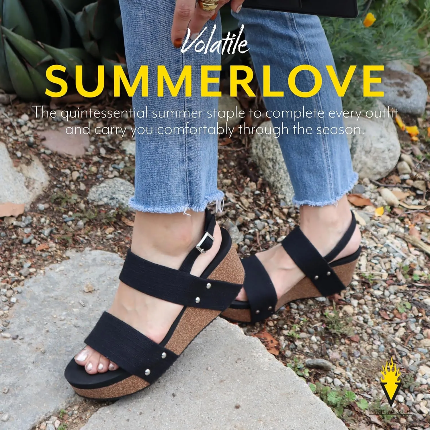 VOLATILE Women's Wedge Sandal