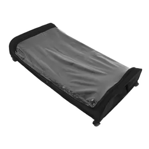 VOSAREA Bed Shoe Storage Rolling Bin Lid Large Capacity Fabric Box Easy to Move for Bedroom Closet and Living Room