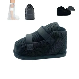 WEEOATAR Medical Boot,Post-op Shoe,Adjustable Walking Shoe with Magic Sticks, Orthopedic Boot Recovery Shoe for Post-surgery,Broken Foot or Toe,Stress Fractures,Bunions,or Hammer(Thin,Black1,S)
