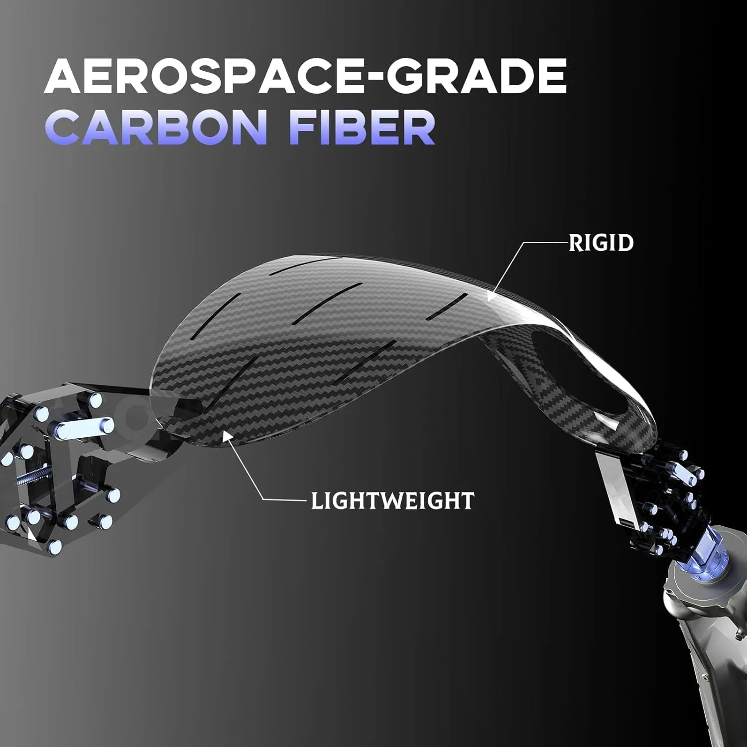 Welnove Carbon Fiber Sport Insoles with Arch Support, Shock Absorbing Performance Insoles for High Impact Sport- Increased Performance,Injury Protection- for Roomy Fit - 8-9 Men, 9.5-10.5 Women
