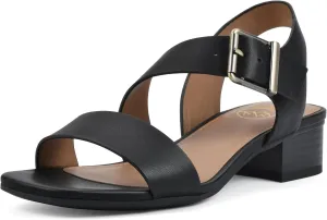 WHITE MOUNTAIN Women's Albatas Low Block Heel Sandal