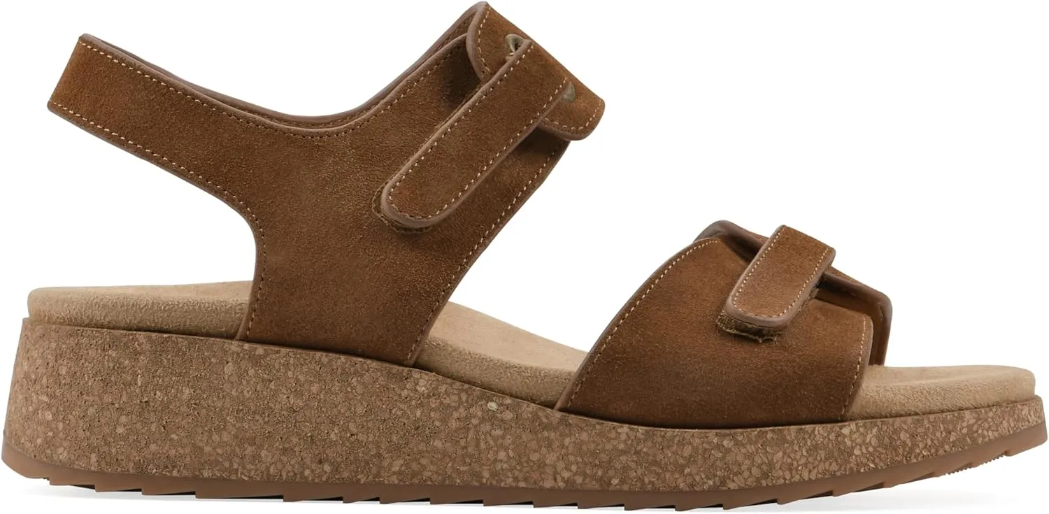 WHITE MOUNTAIN Women's Gelato Mini-Wedge Sandal
