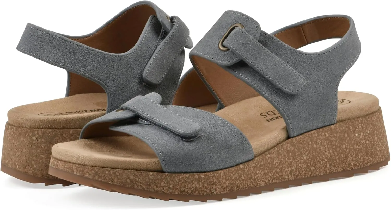 WHITE MOUNTAIN Women's Gelato Mini-Wedge Sandal