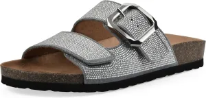 WHITE MOUNTAIN Women's Granitas Double-Strap Signature Comfort-Molded Footbed Sandal