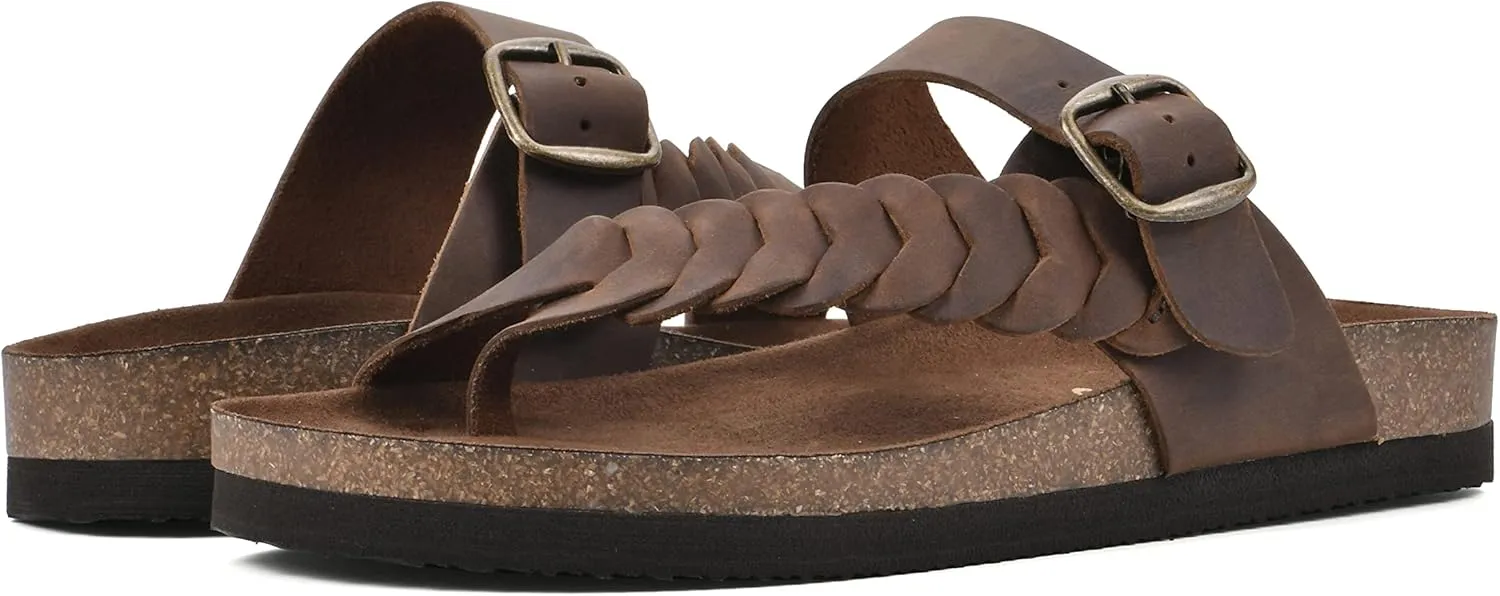 WHITE MOUNTAIN Women's Happier Footbed Sandal