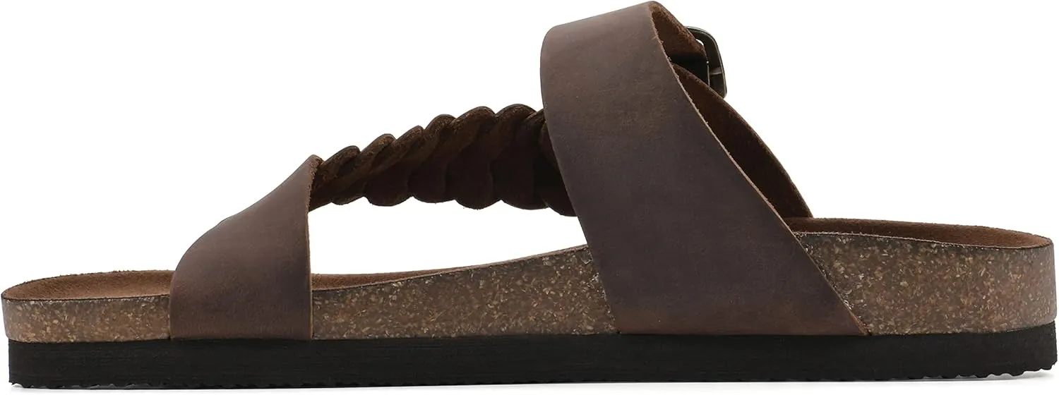 WHITE MOUNTAIN Women's Happier Footbed Sandal