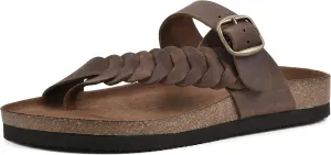 WHITE MOUNTAIN Women's Happier Footbed Sandal