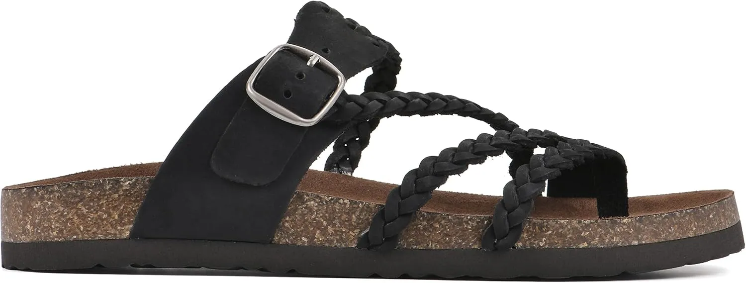 WHITE MOUNTAIN Women's Hayleigh Braided Signature Comfort-Molded Footbed Sandal