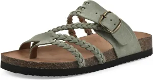 WHITE MOUNTAIN Women's Hayleigh Braided Signature Comfort-Molded Footbed Sandal