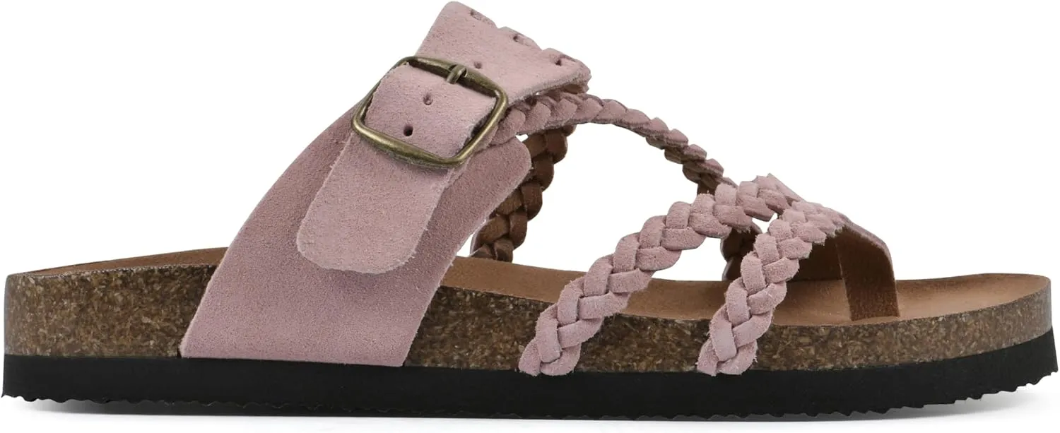 WHITE MOUNTAIN Women's Hayleigh Braided Signature Comfort-Molded Footbed Sandal