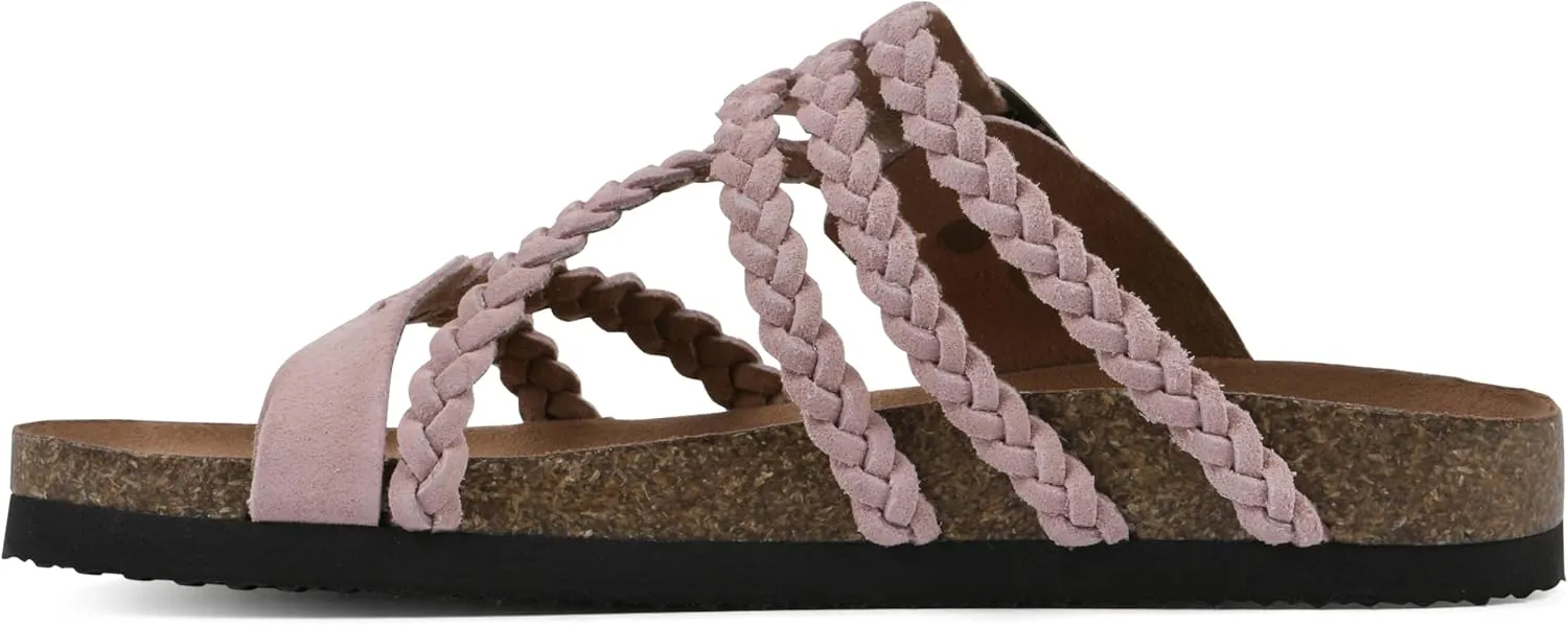 WHITE MOUNTAIN Women's Hayleigh Braided Signature Comfort-Molded Footbed Sandal