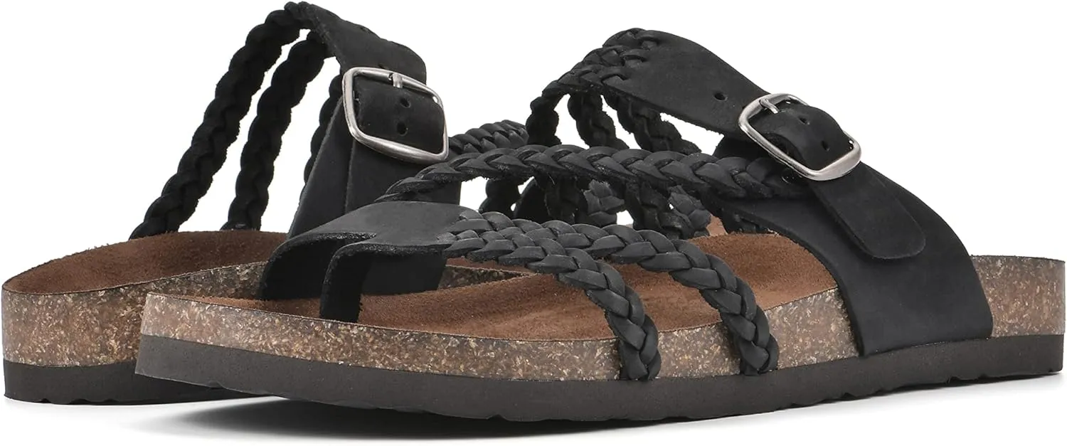 WHITE MOUNTAIN Women's Hayleigh Braided Signature Comfort-Molded Footbed Sandal