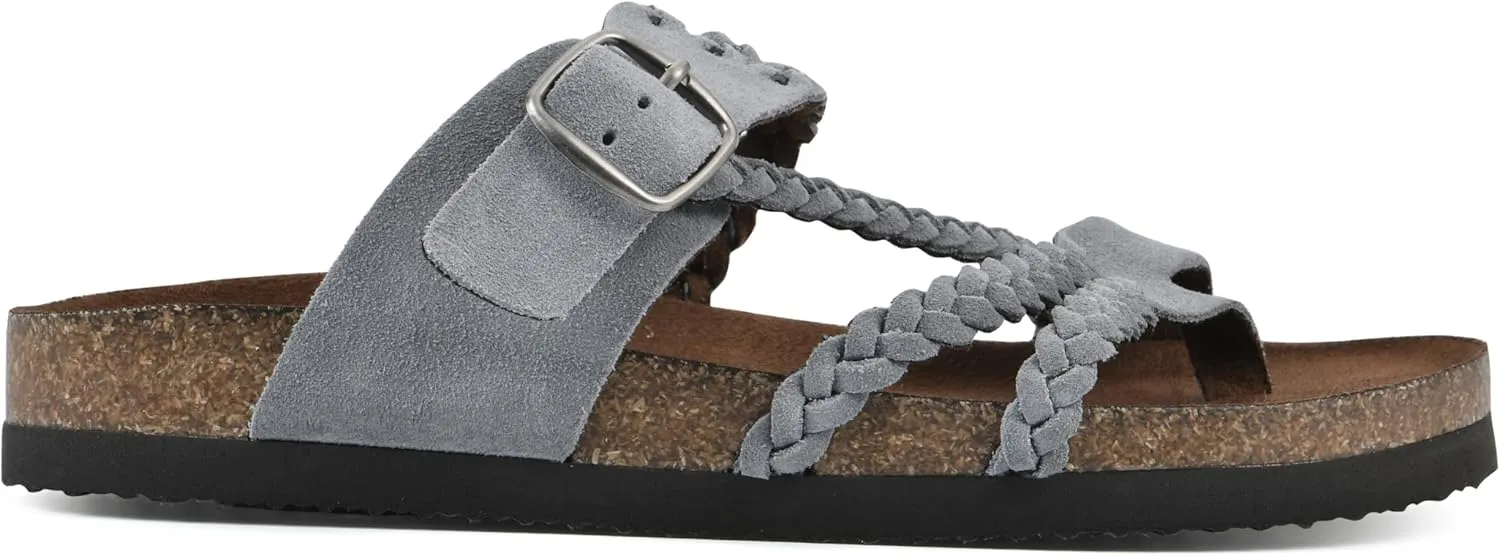 WHITE MOUNTAIN Women's Hayleigh Braided Signature Comfort-Molded Footbed Sandal
