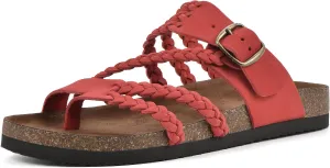 WHITE MOUNTAIN Women's Hayleigh Braided Signature Comfort-Molded Footbed Sandal