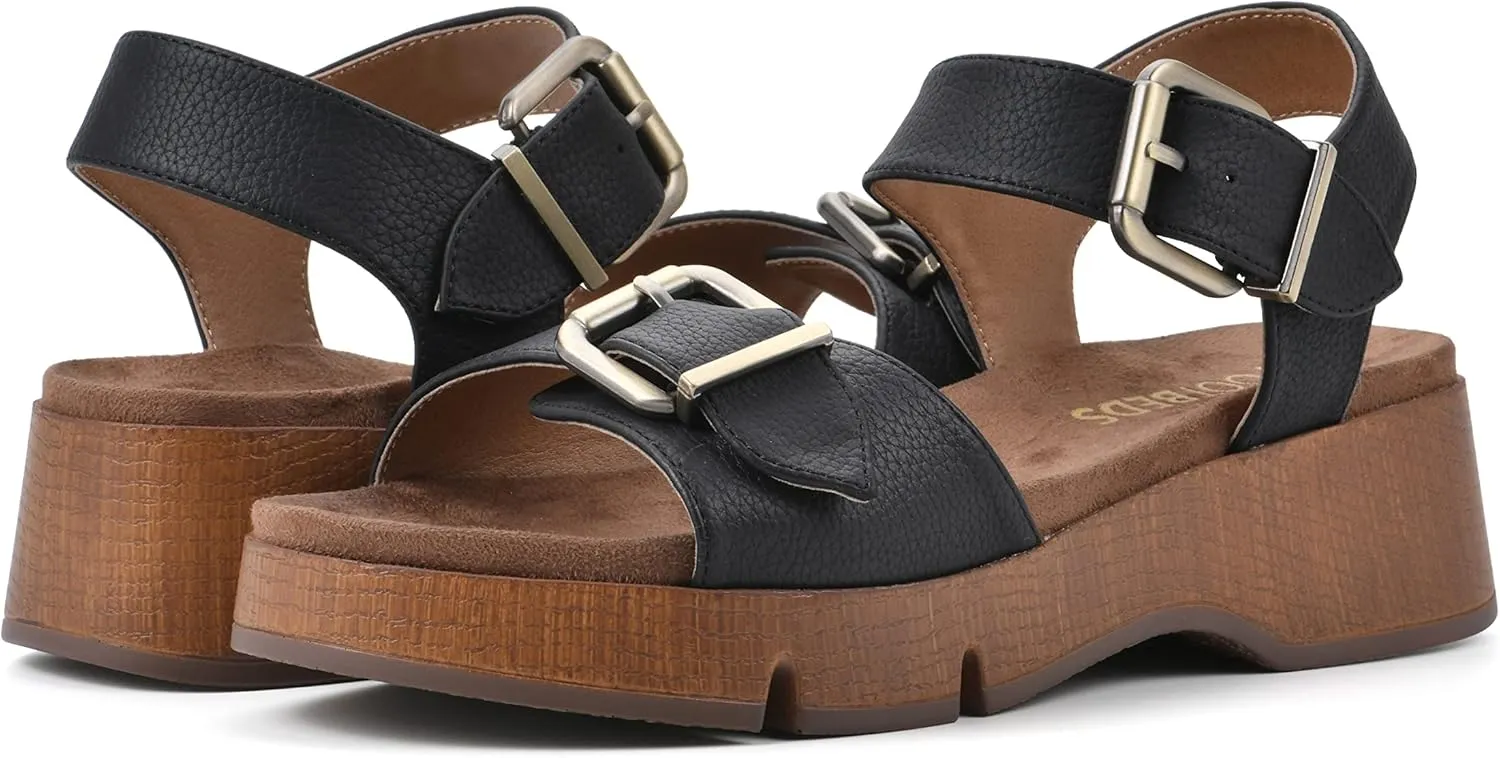 WHITE MOUNTAIN Women's Leftmost Platform Sandal