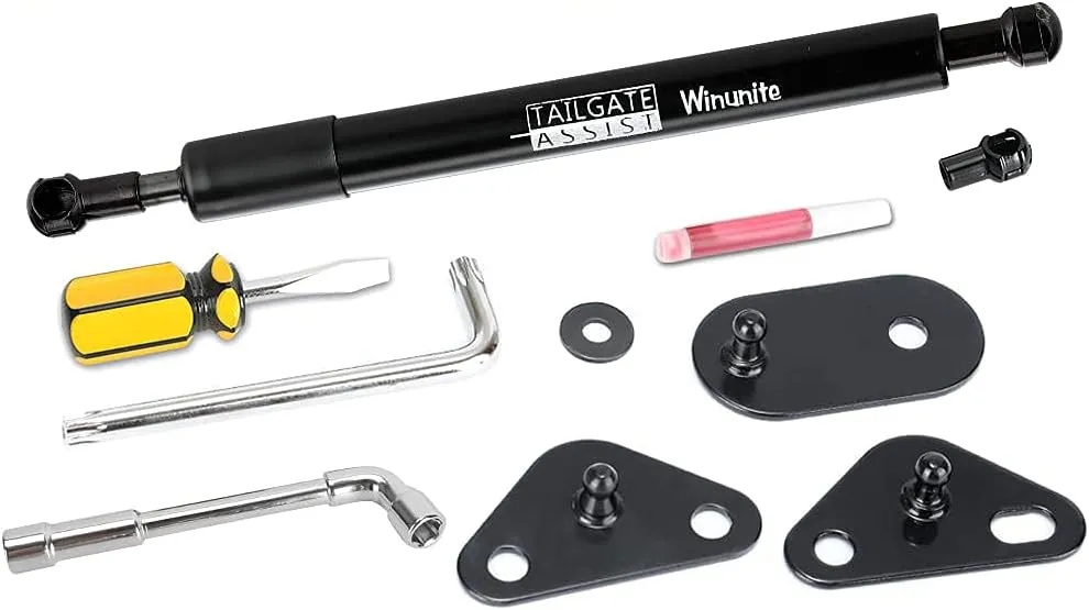 Winunite Compatible with 2015-2024 F150 Tailgate Assist Shock Truck Lift Assist Fits for Truck Tailgate Accessories Soft Open Easy Down(All Tools Provided)