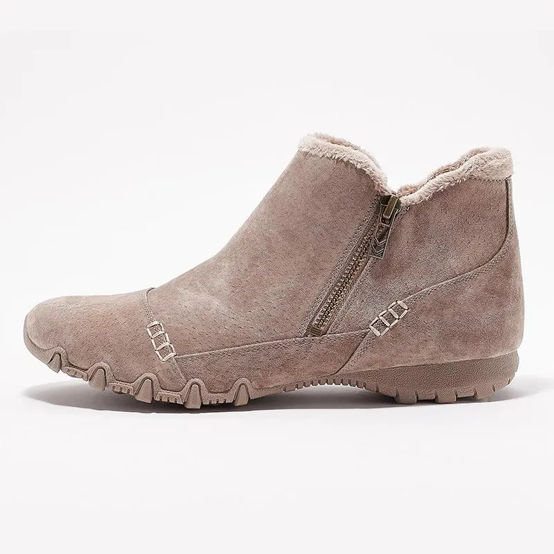Women Casual Relaxed Fit Suede Boots