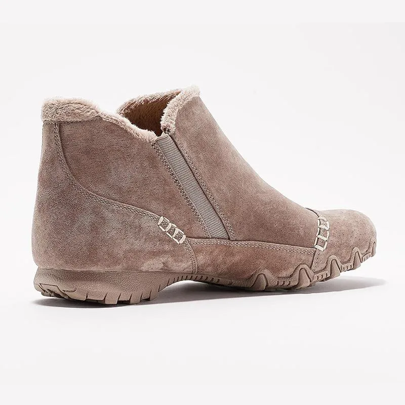 Women Casual Relaxed Fit Suede Boots