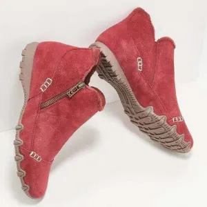 Women Casual Relaxed Fit Suede Boots