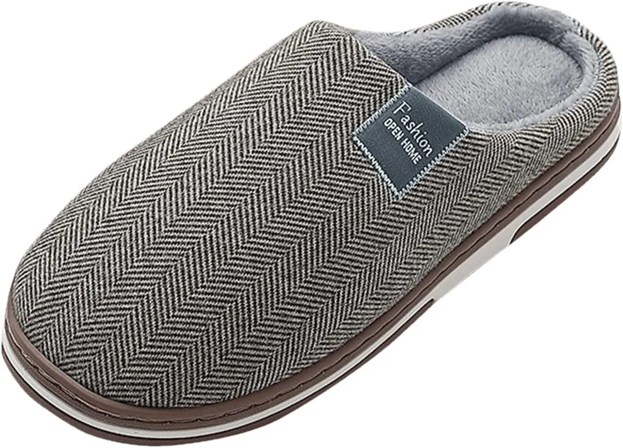 Women Outdoor Anti Skid Plush Slippers Slip On Cozy Warm Washable House Shoes Closed Toe Preppy Indoor Non-Slip Flat