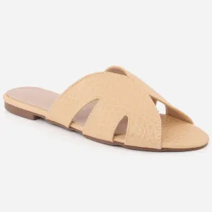Women "LINDA" Open Toe Comfy Slippers