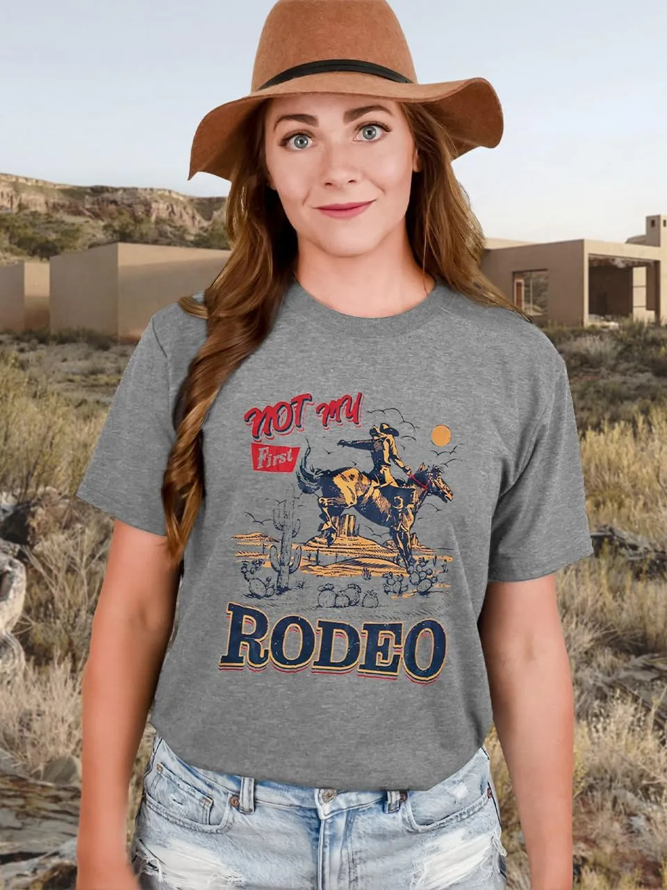 Women Western Graphic Shirts Boho Cow Skull Cowgirl Vintage Tshirt Short Sleeve Smooth As Tennessee Top Tee