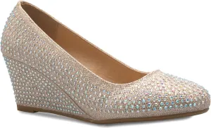 Women's Adorable Low Wedge Heel Shoe - Easy Low Pumps - Basic Slip On, Comfort