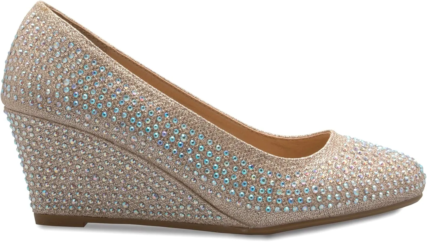 Women's Adorable Low Wedge Heel Shoe - Easy Low Pumps - Basic Slip On, Comfort