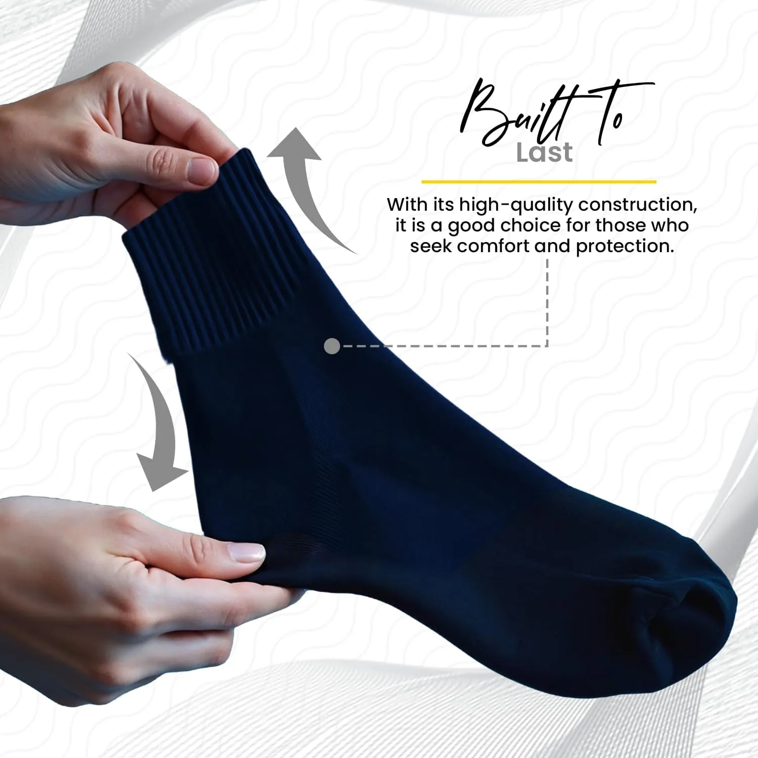 Women's Ankle Socks Seamless Dress Diabetic Socks for Women, Ribbed Combed Cotton Turn Cuff, Lightweight Diabetic Ankle Wear