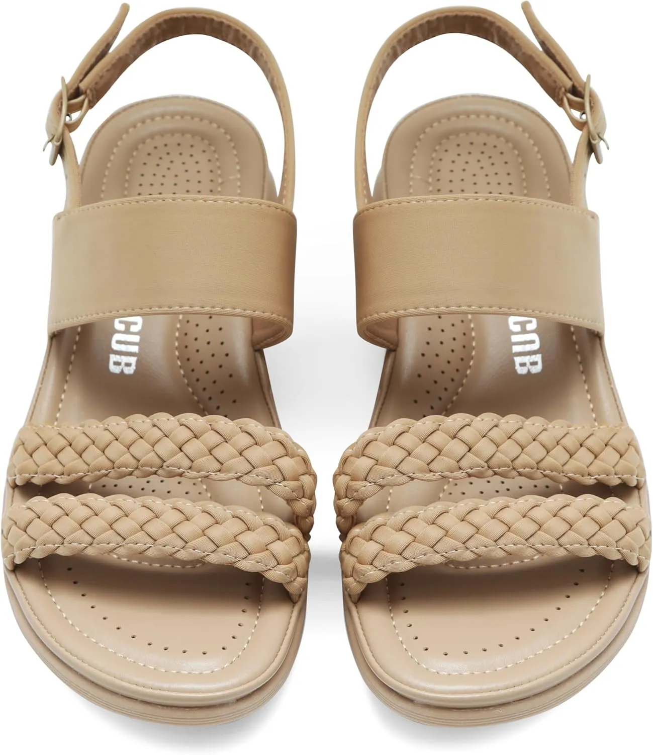 Women's Flat Sandals Ankle Strap Open Toe Summer Braided Sandal Beach Comfortable Platform Outdoor Slingback Dress Shoes