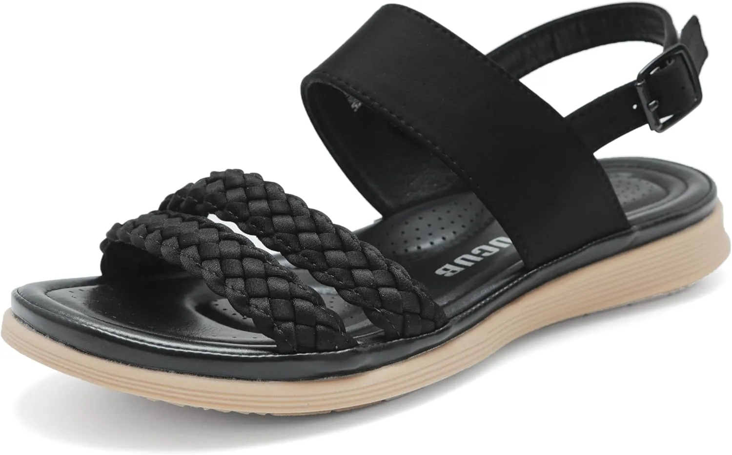 Women's Flat Sandals Ankle Strap Open Toe Summer Braided Sandal Beach Comfortable Platform Outdoor Slingback Dress Shoes