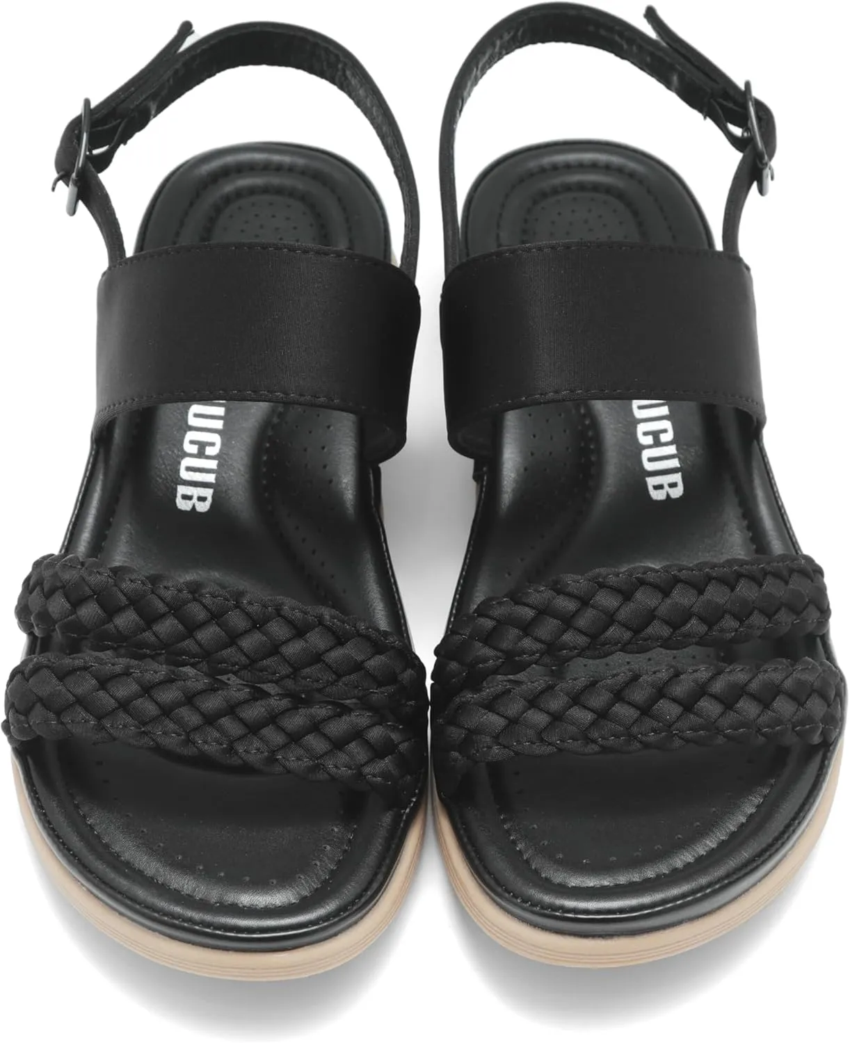 Women's Flat Sandals Ankle Strap Open Toe Summer Braided Sandal Beach Comfortable Platform Outdoor Slingback Dress Shoes