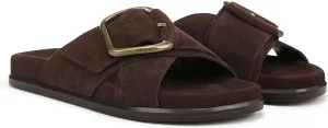 Women's Flat Sandals Slides for Women Summer Vacation Beach Shoes Leather Womens Sandals Comfort Memory Foam Footbed Sandals