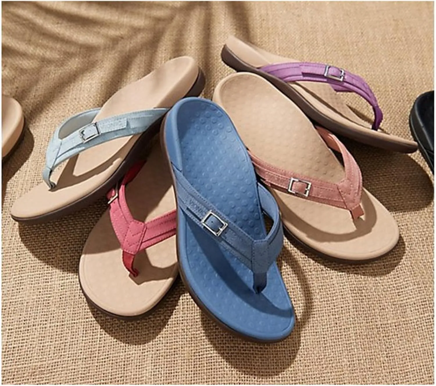 Womens Flip Flops Causal Summer Dress Sandals 2025 Comfortable Open Toe Slip On Slippers Walking Beach Shoes