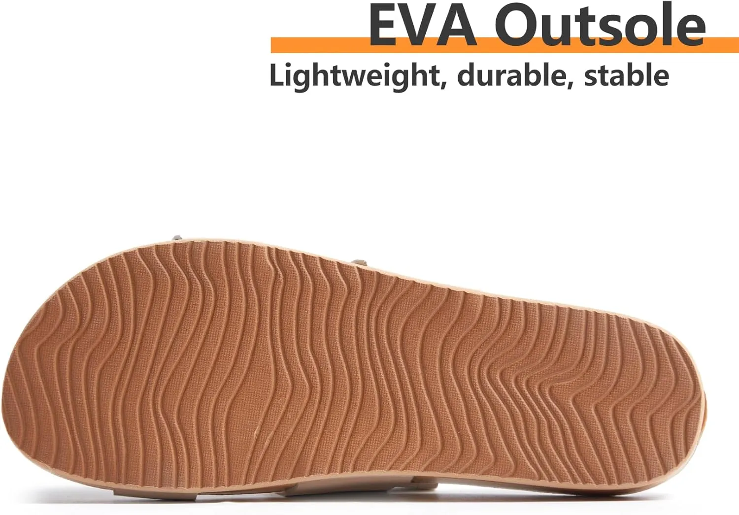 Womens Sandals Arch Support Beach Slides for Women Orthotic Summer Causal Cork Footbed Adjustable Lightweight Comfortable Slip on Cushion Cute 2 Strap Flat sandalias de mujer