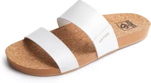 Womens Sandals Arch Support Beach Slides for Women Orthotic Summer Causal Cork Footbed Adjustable Lightweight Comfortable Slip on Cushion Cute 2 Strap Flat sandalias de mujer