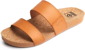 Womens Sandals Arch Support Beach Slides for Women Orthotic Summer Causal Cork Footbed Adjustable Lightweight Comfortable Slip on Cushion Cute 2 Strap Flat sandalias de mujer