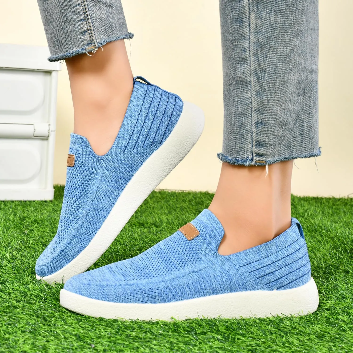 Women's Slip Ons Lightweight Comfortable Loafers for Women Casual Deck Shoes Breathable Outdoor Walking Shoes