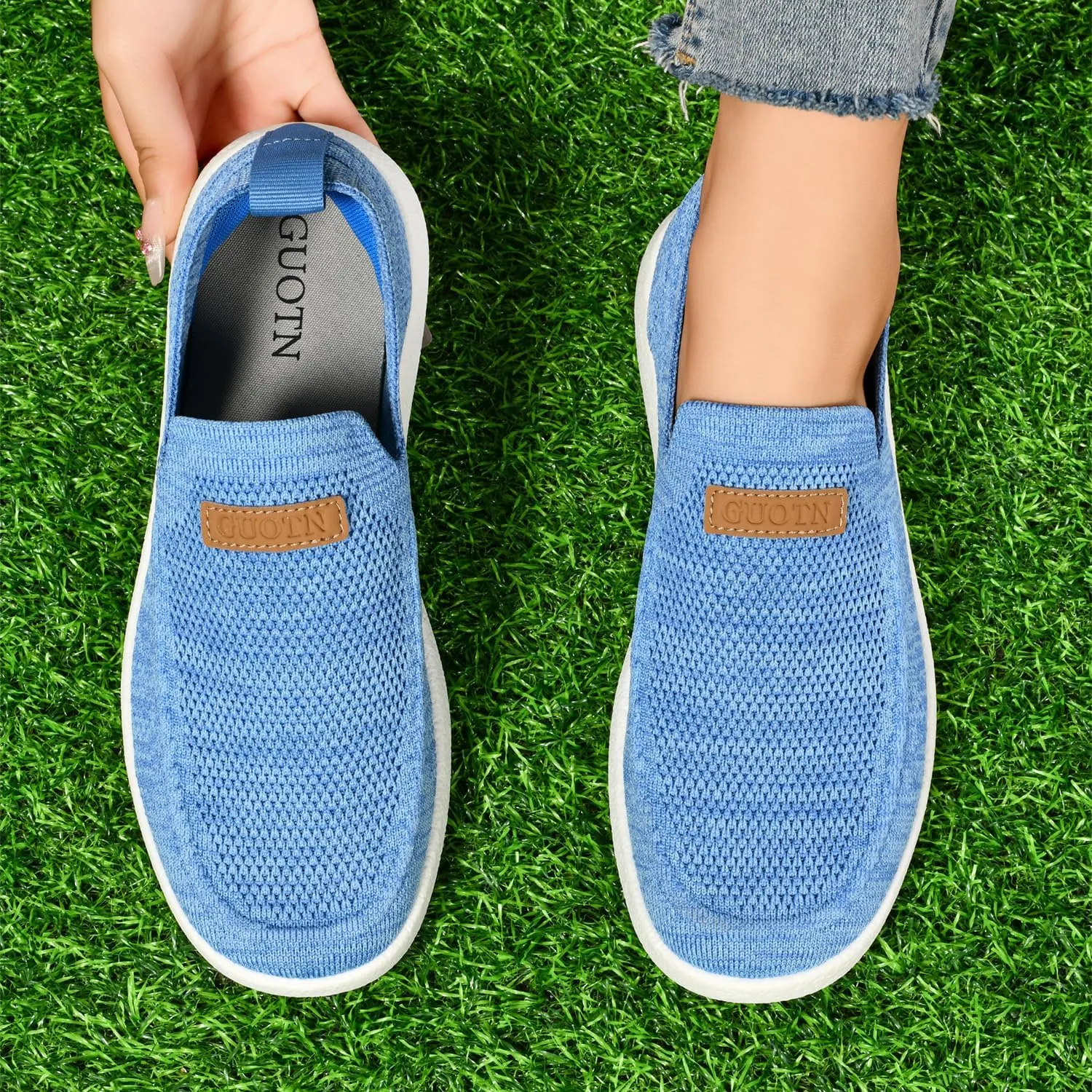 Women's Slip Ons Lightweight Comfortable Loafers for Women Casual Deck Shoes Breathable Outdoor Walking Shoes