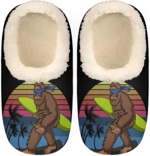 Women's Slippers Comfy Warm House Slippers for Women Men, Fuzzy Slip-on Plush Ladies Slippers Socks for Winter Bedroom Indoor and Outdoor